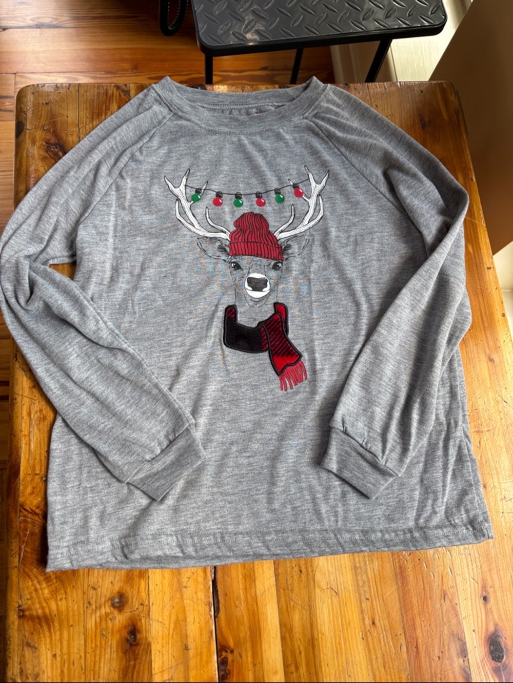 Boys Christmas Long Sleeve Shirt "Holiday Fam Jams" Size Medium 8